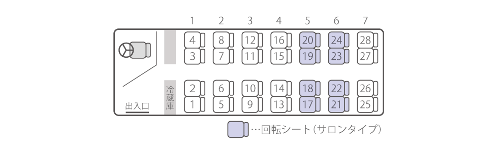 中型バス（サロン可）